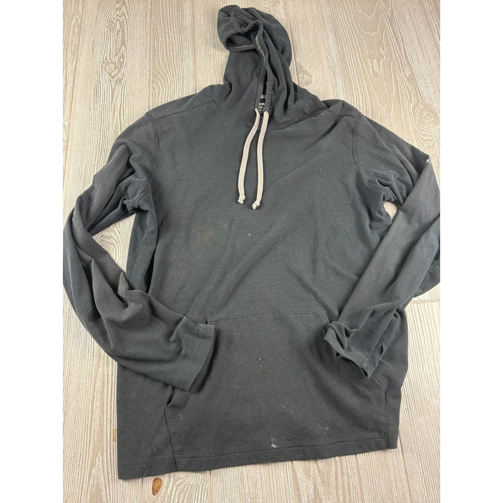 ExOfficio Insect Shield Mens Large Black Lightweight Hooded Outdoor Shirt L